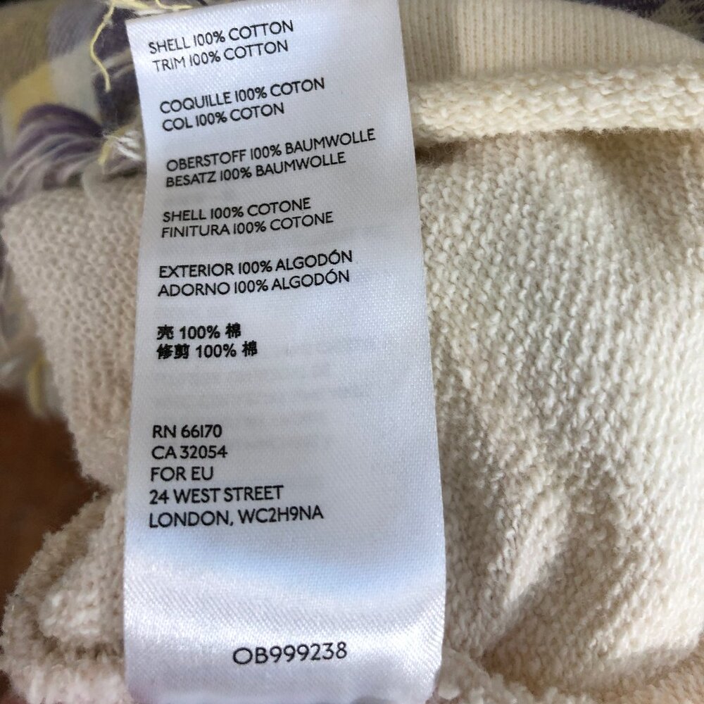 FP We the Free Calico Basin Distressed Yellow & Blue Hoodie Shacket OB9992328 S - Picture 16 of 16